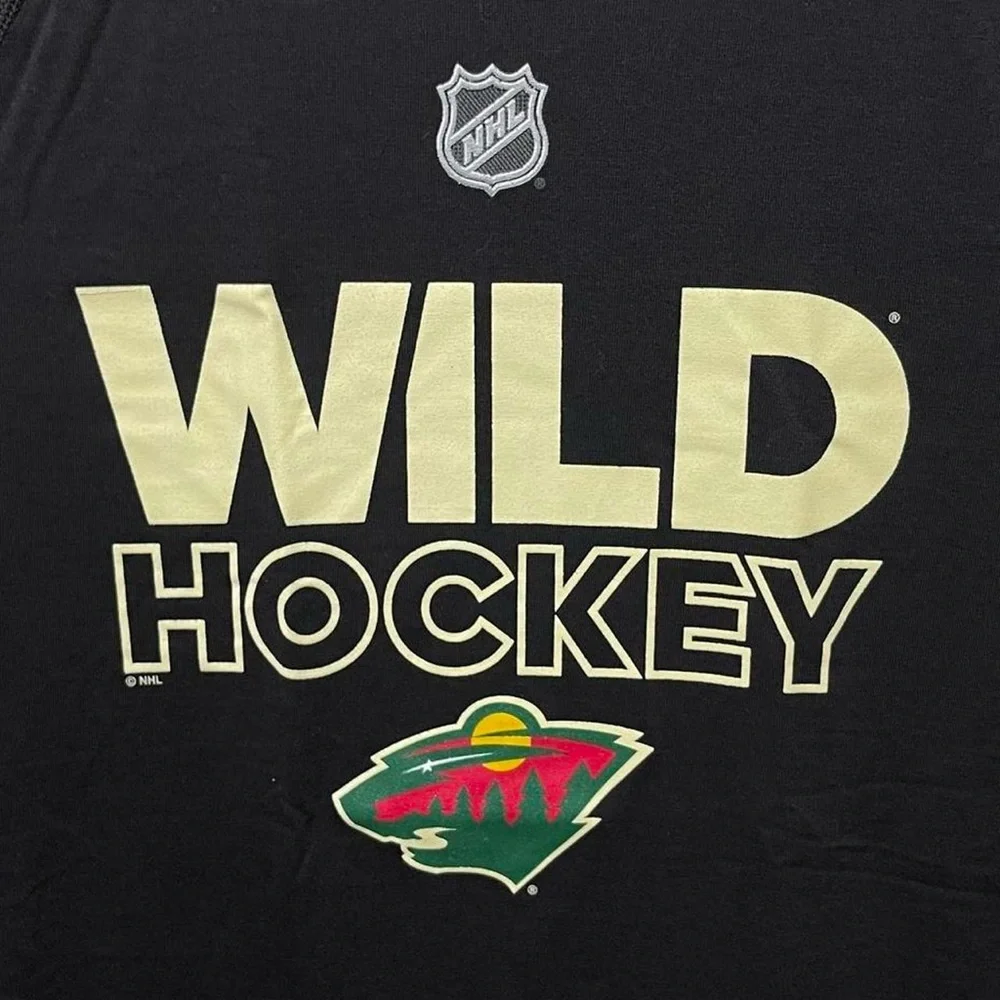 Minnesota wild NHL hockey team short sleeve crewneck casual pro sports T-shirt - Picture 2 of 5